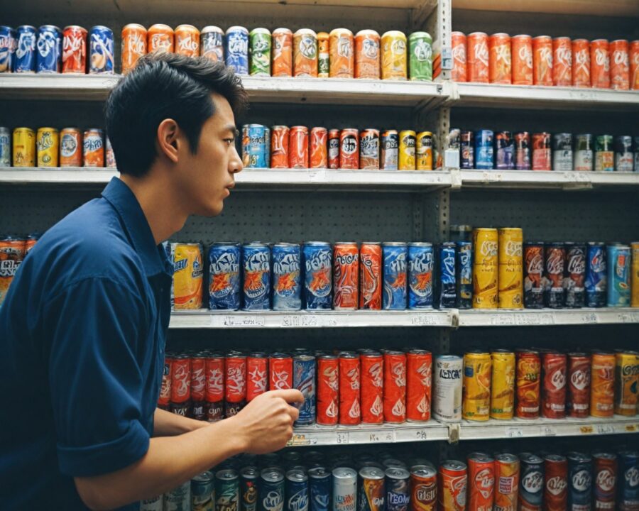 Como as diferenças de preços de energéticos variam entre lojas e mercados