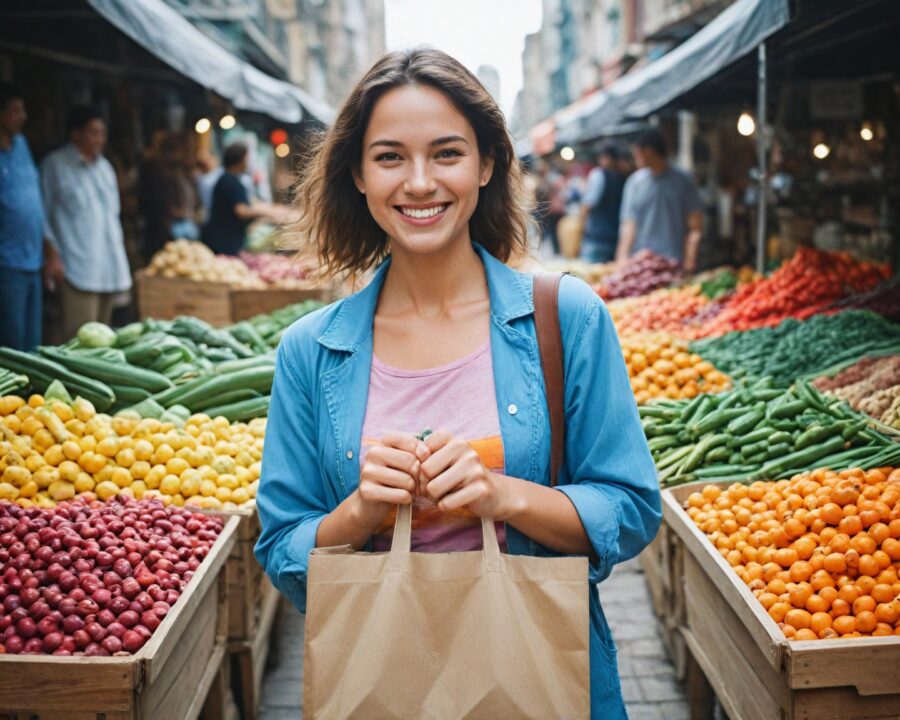 Como economizar comprando alimentos a granel em feiras e mercados locais