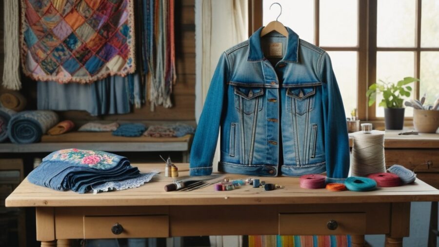 Aproveitar Roupas Antigas Customizando Criativamente